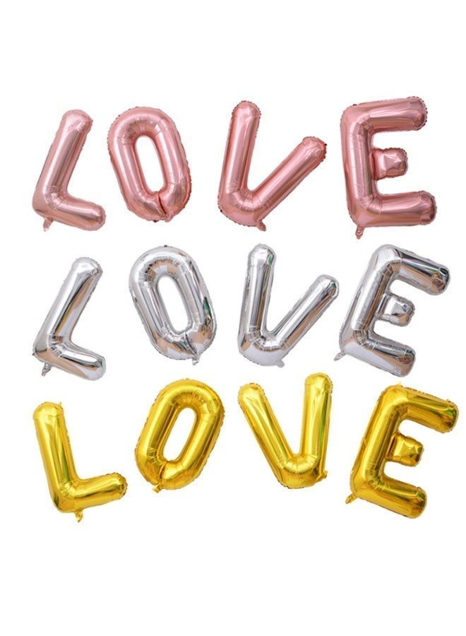 عالم البالونات 26 قطعة من بالونات حروف الأبجدية الإنجليزية (من الألف إلى الياء) باللون الذهبي الوردي مقاس 16 بوصة، لافتة حروف أبجدية معدنية قابلة للتخصيص، مناسبة لأعياد الميلاد، والذكرى السنوية، والخطوبة، والتخرج، وحفلات استقبال المولود الجديد، ومستلزمات تزيين الحفلات (من الألف إلى الياء) - Image 3